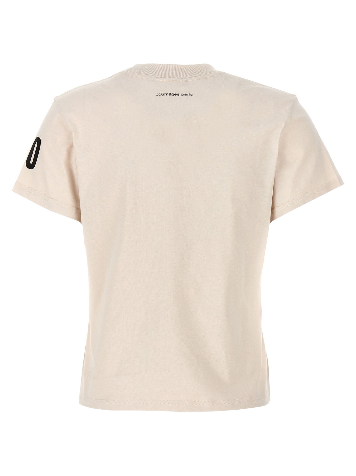 Courrèges Courreges "ac Straight T Shirt With Print In Nude
