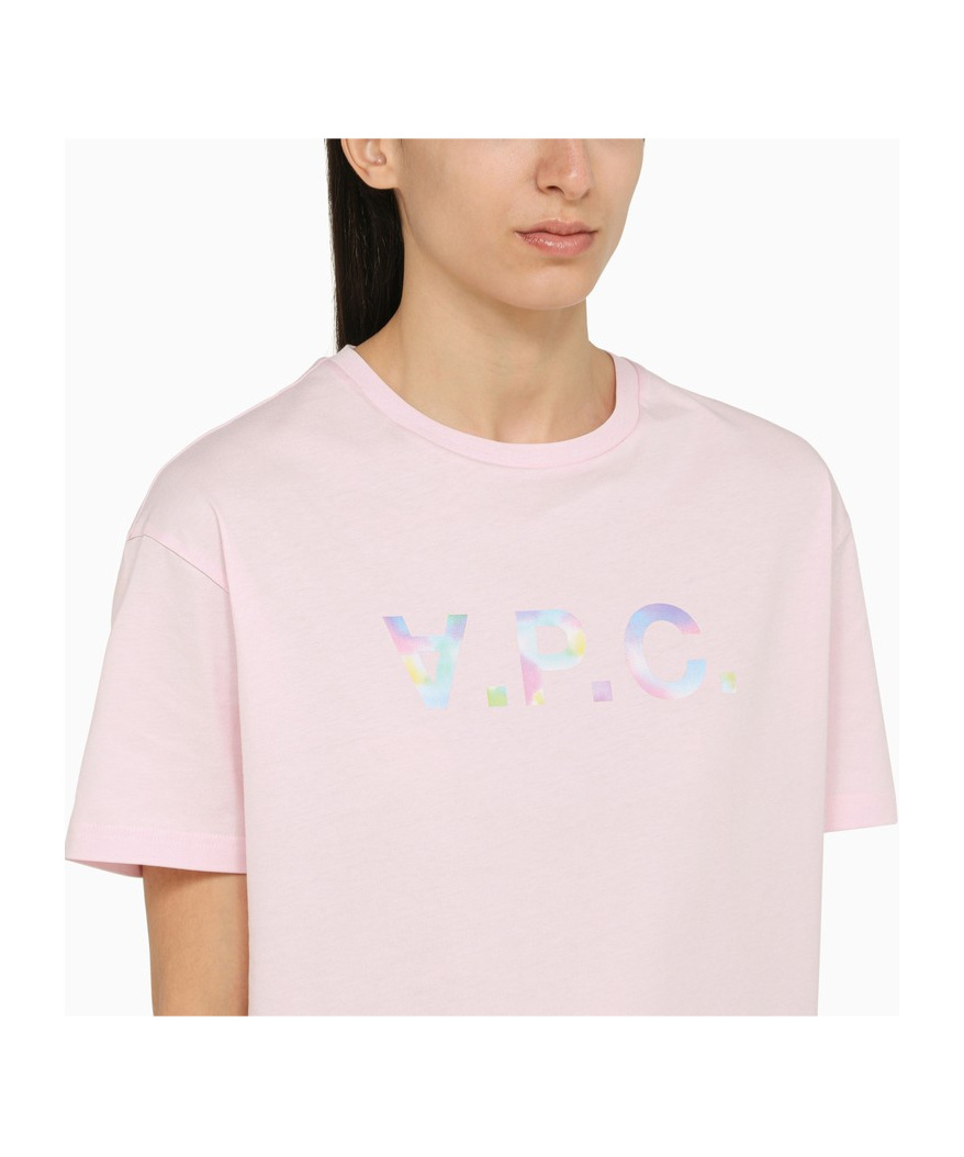 Shop Apc Ana Cotton T-shirt In Pink