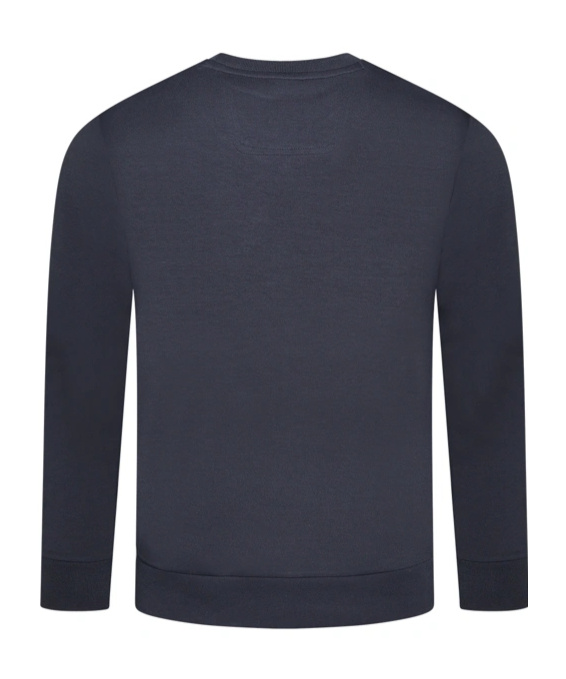 Hugo Boss Stretch-cotton Sweatshirt With Sandwich Logo In Black