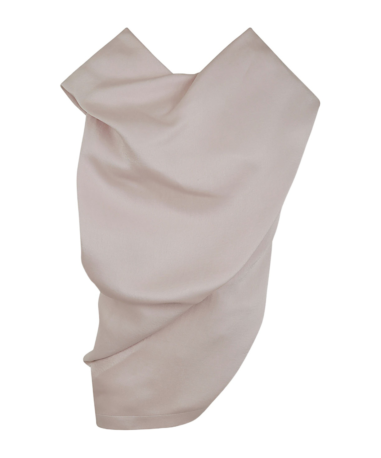 Shop Issey Miyake Enveloping Draped Top In Nude