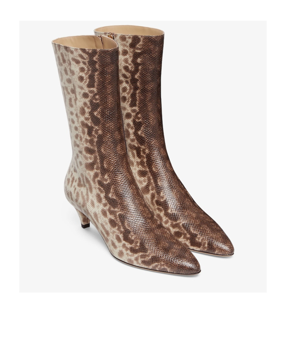 Fendi Mid-heeled Boots In Nude