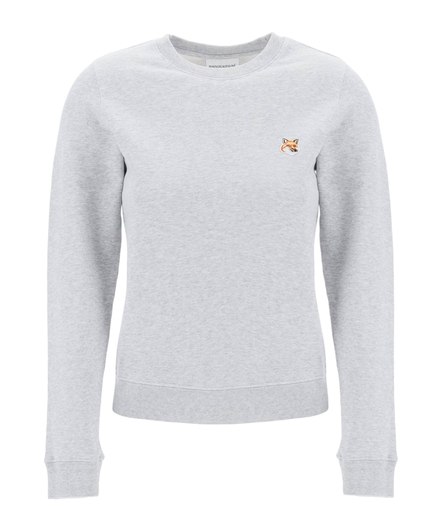 MAISON KITSUNÉ FOX HEAD COTTON SWEATSHIRT