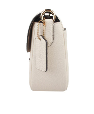 Coach Amelia Saddle Shoulder Bag In White