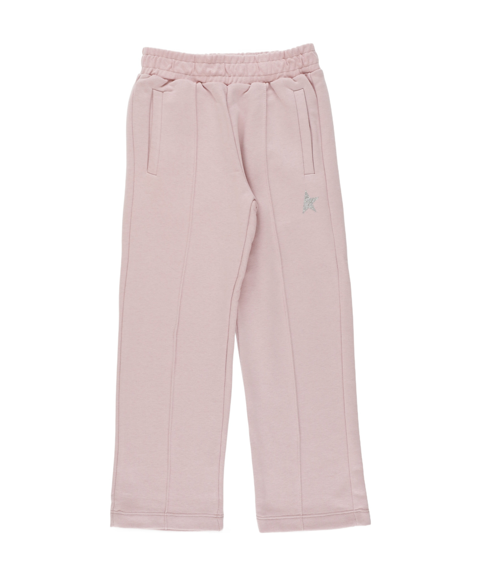 Golden Goose Glitter Star-patch Track Pants In Pink