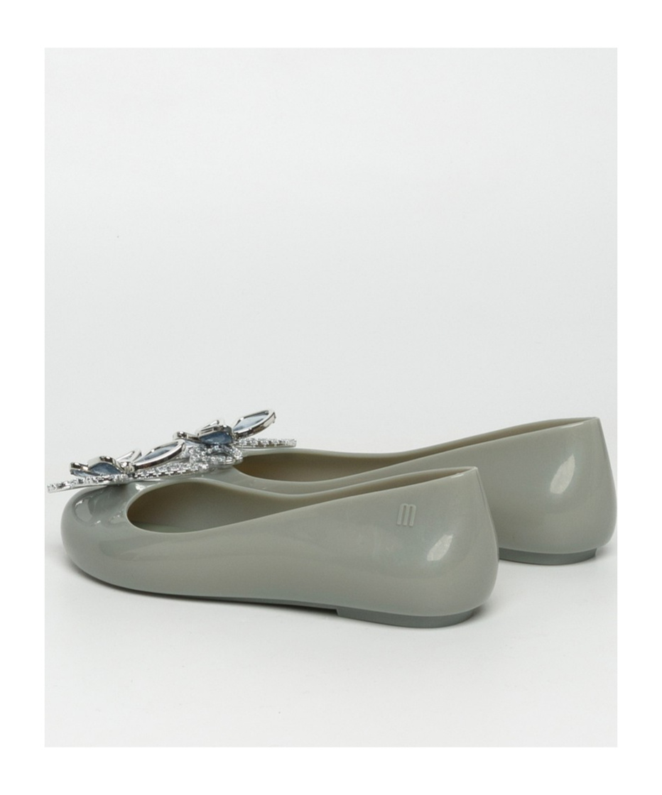 Shop Melissa Butterfly Buckle Ballet Shoes In Gray