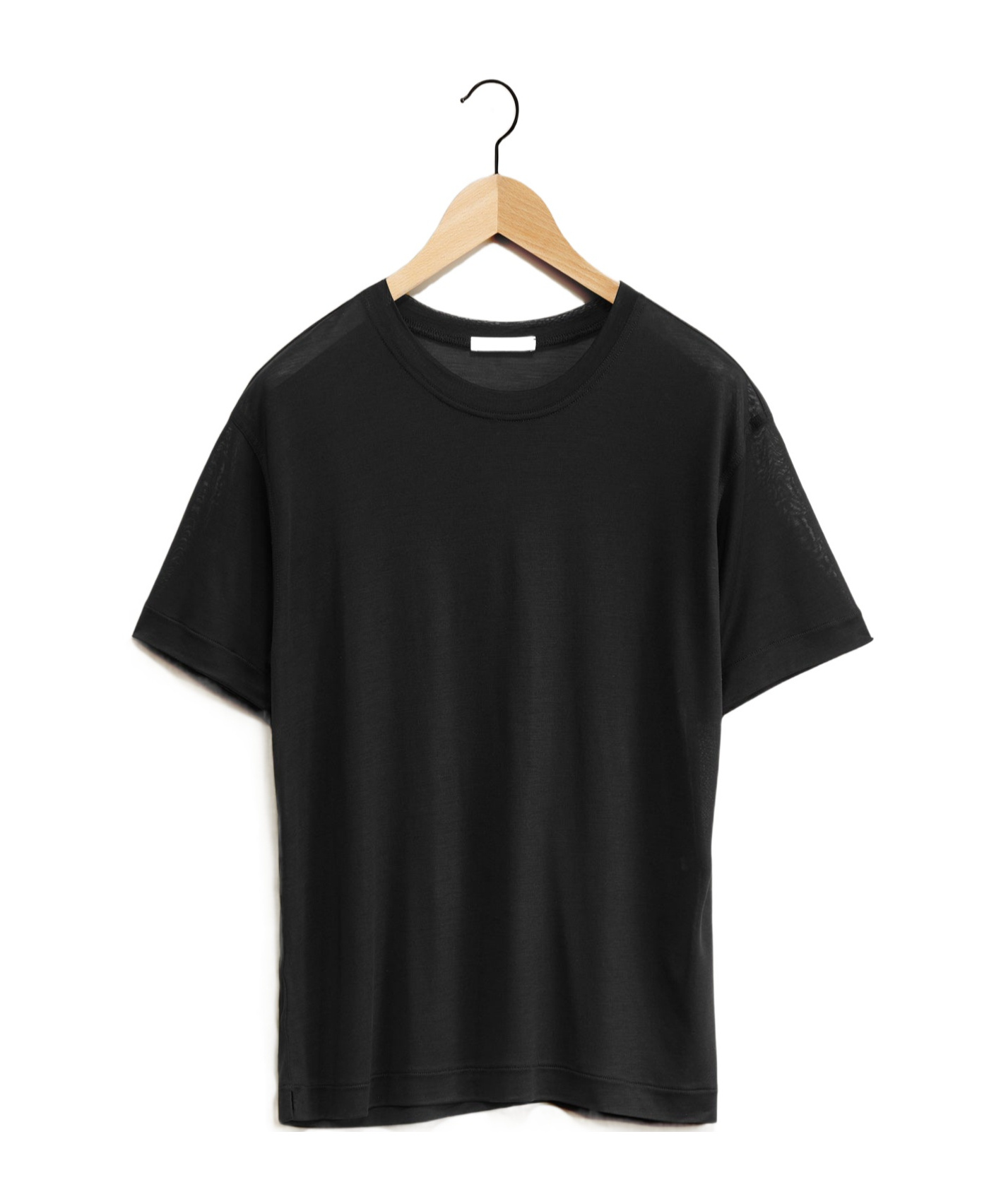 Lemaire Black Relaxed-fit T-shirt In Black