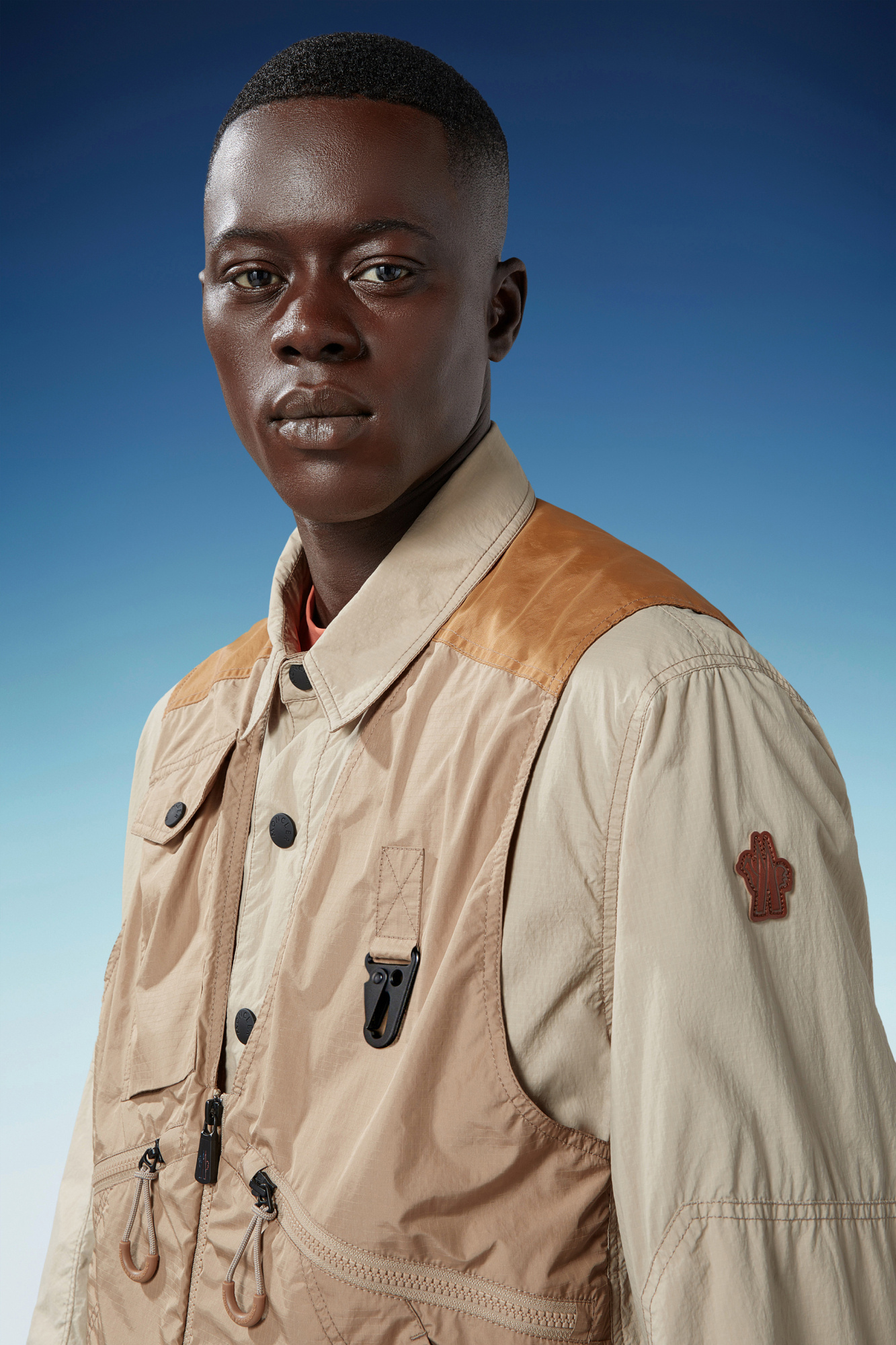 Moncler Two-piece Casual Jacket In Nude
