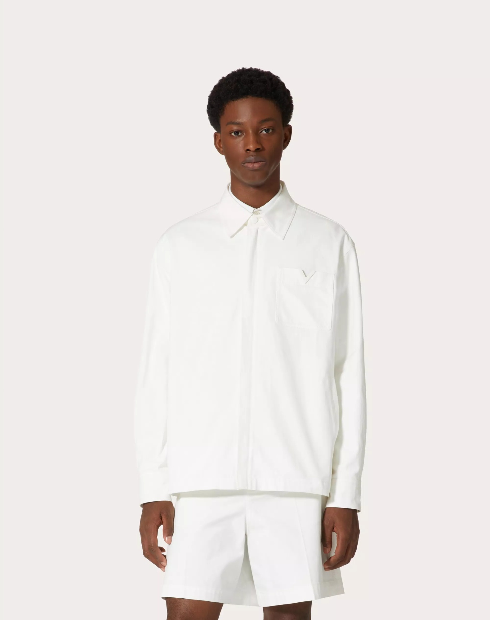 Valentino Toile Iconographe Poplin Shirt In White
