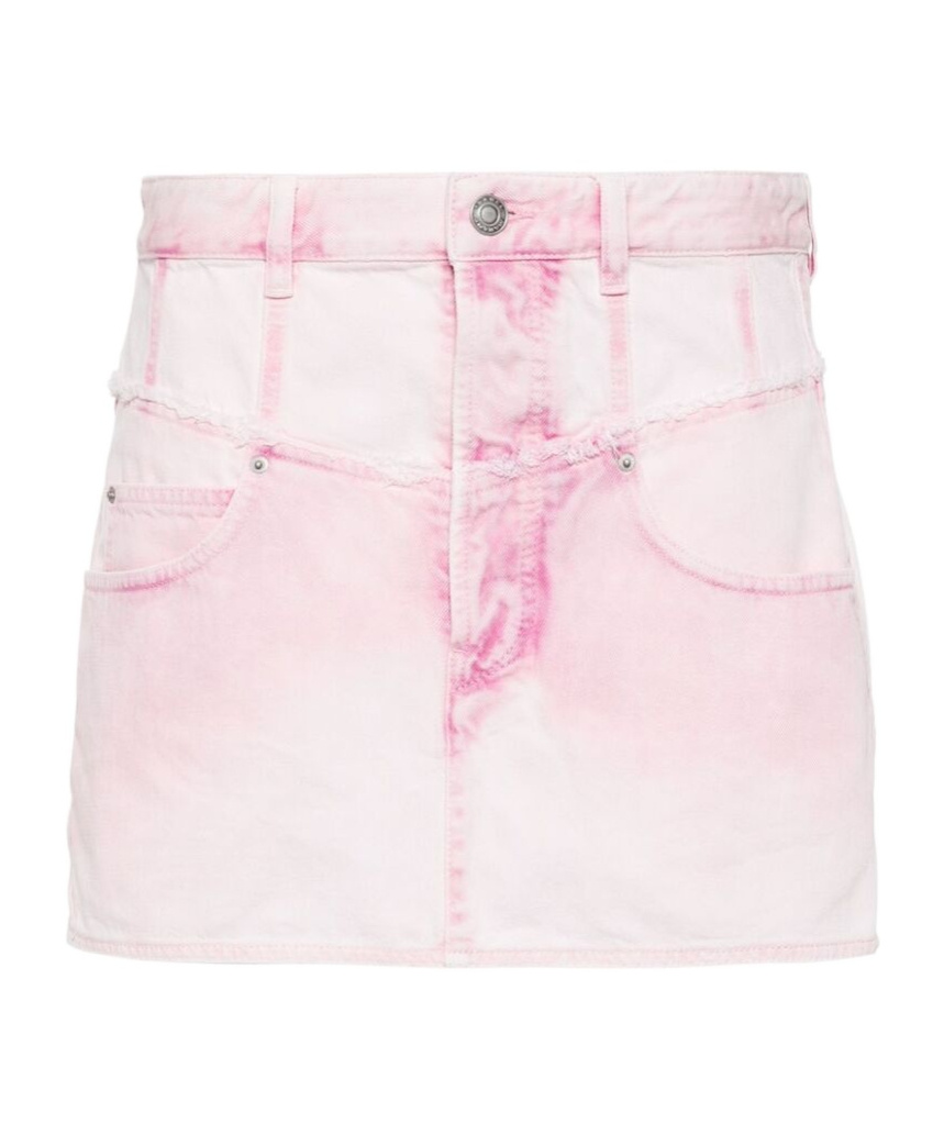 ISABEL MARANT FRINGED DENIM SKIRT