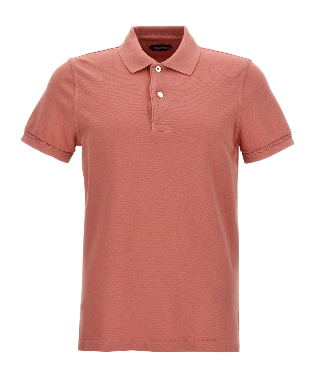 Tom Ford Short-sleeve Cotton Polo Shirt In Pink