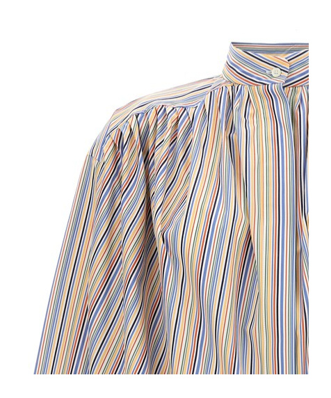 Etro Women's Blouse With Stripe Pattern Shirt | Size 38 | Wria0006 In Nude