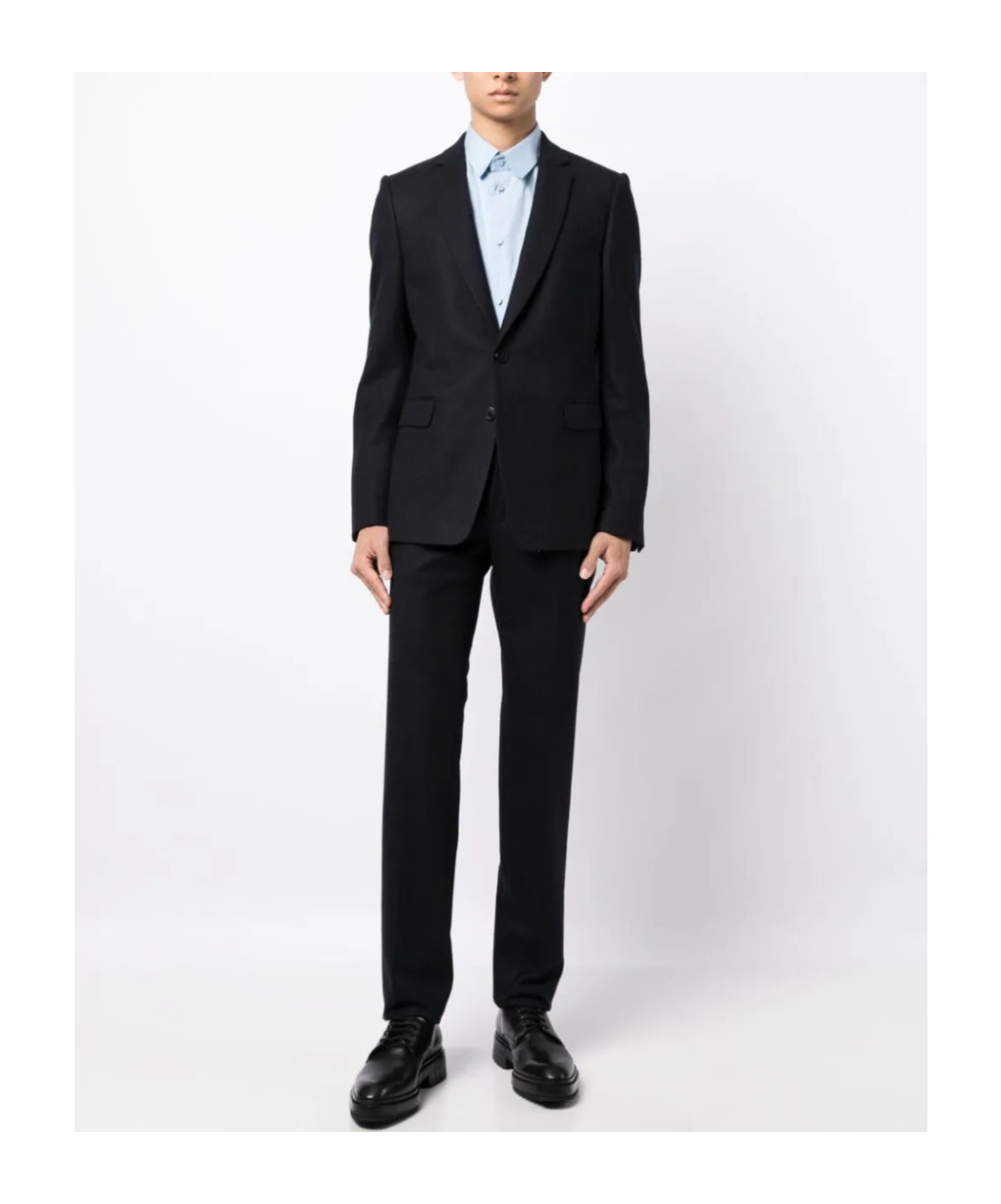 Dries Van Noten Lapel Long-sleeved Suit Set In Black