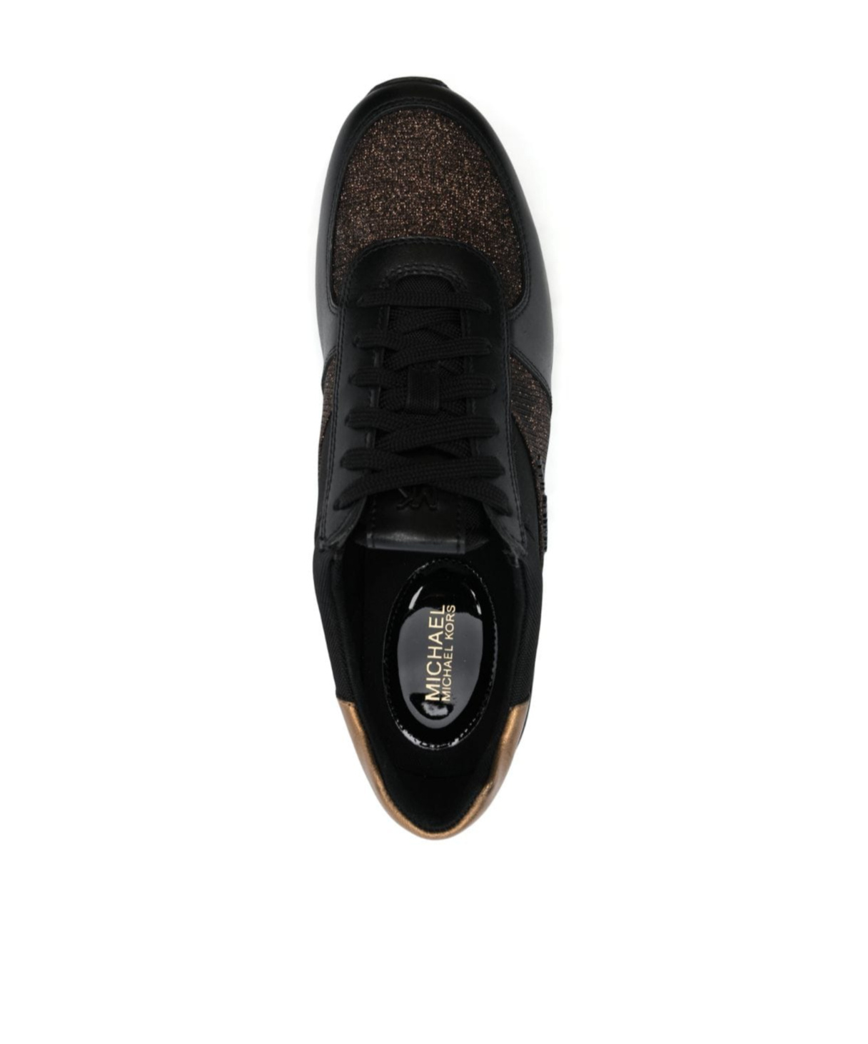Michael Michael Kors Allie Low-top Leather Sneakers In Black