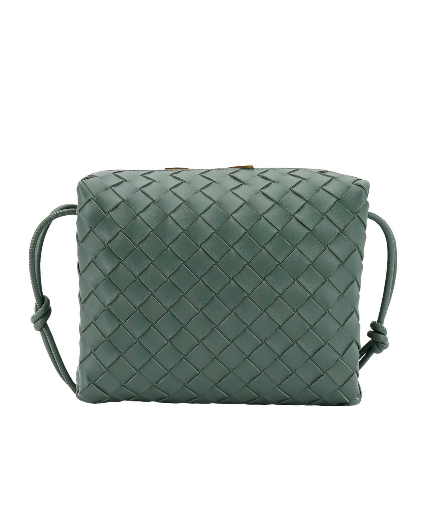 Bottega Veneta Small Loop Shoulder Bag In Green
