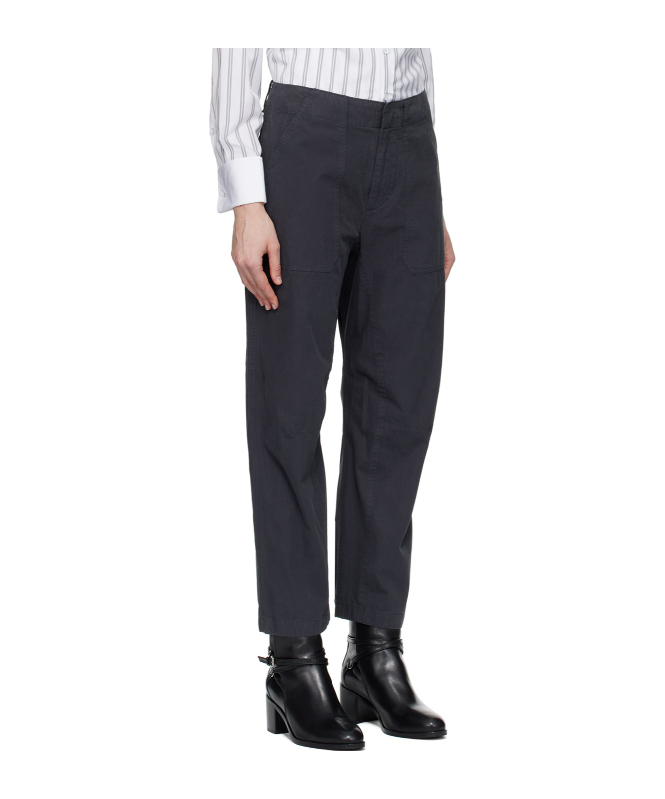 Rag & Bone Leyton Patch Pocket Casual Pants In Black