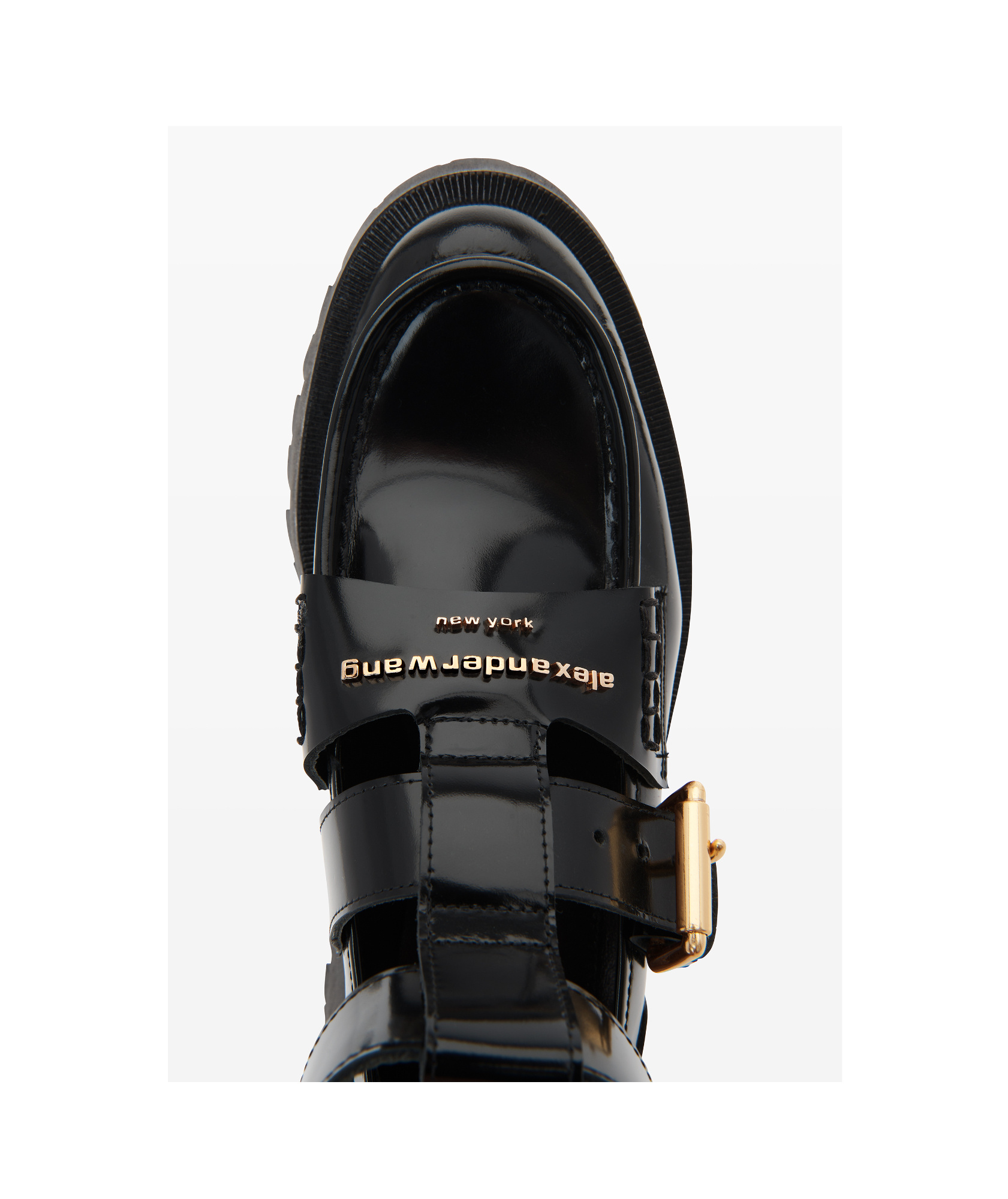 Alexander Wang Carter Box Calf Ankle Strap Boot In Black