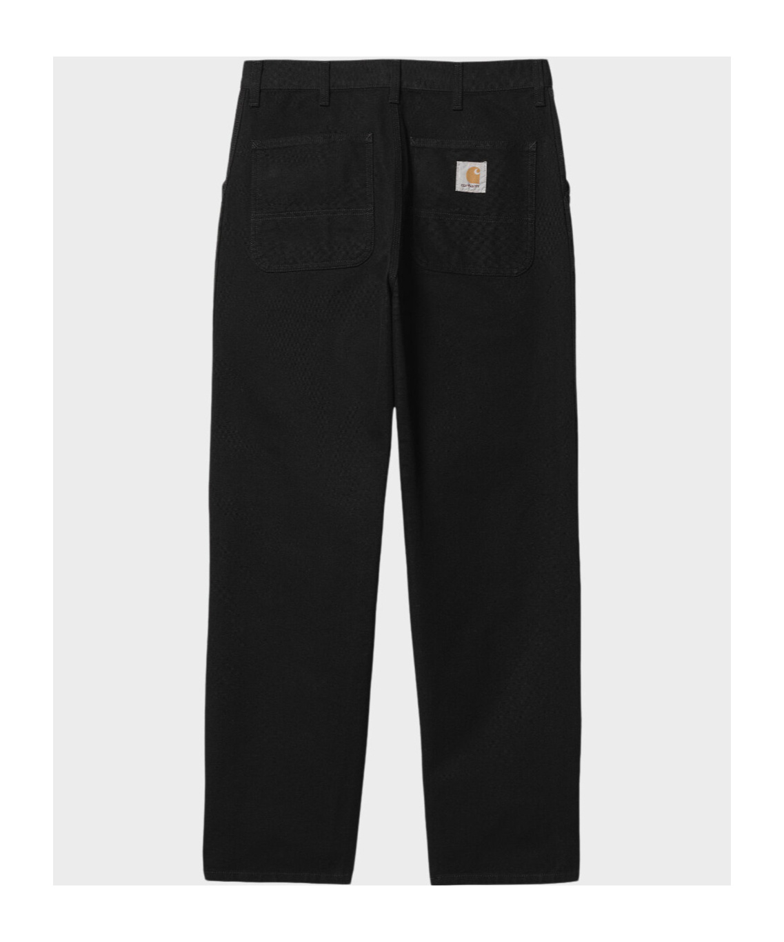 Carhartt Trousers Knee Single Organic Cotton In Black