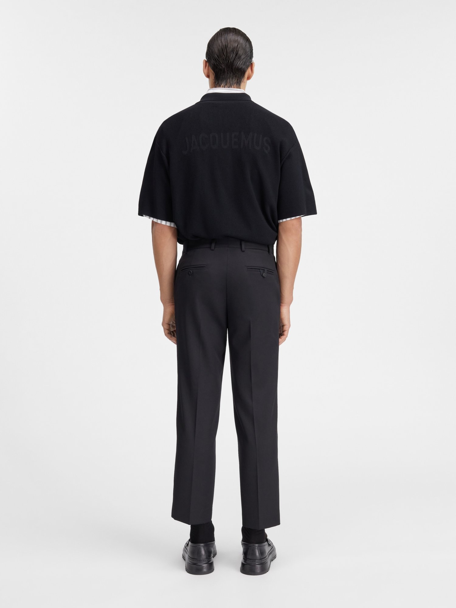 Jacquemus Belt Ring Casual Pants In Black