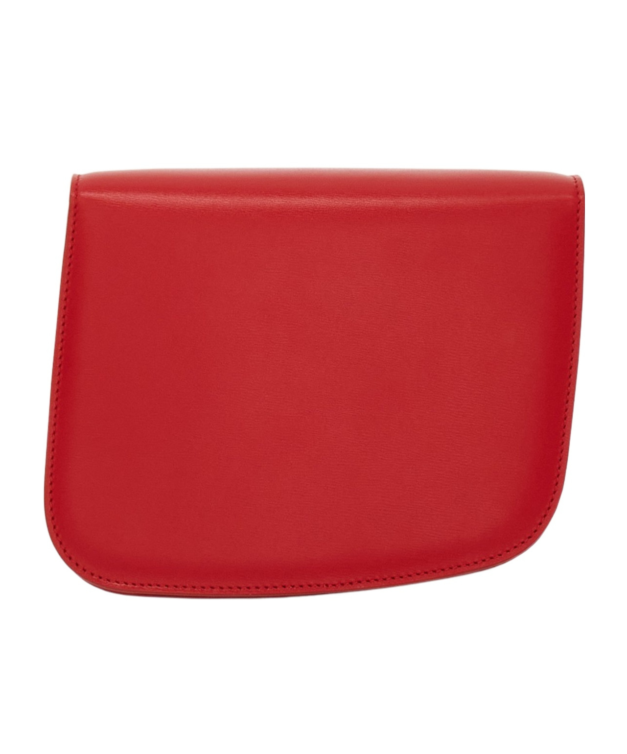 Ferragamo Small Asymmetric Leather Crossbody Bag In Red