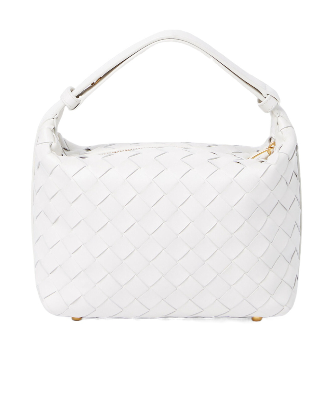 Bottega Veneta Mini Wallace Shoulder Backpack In White