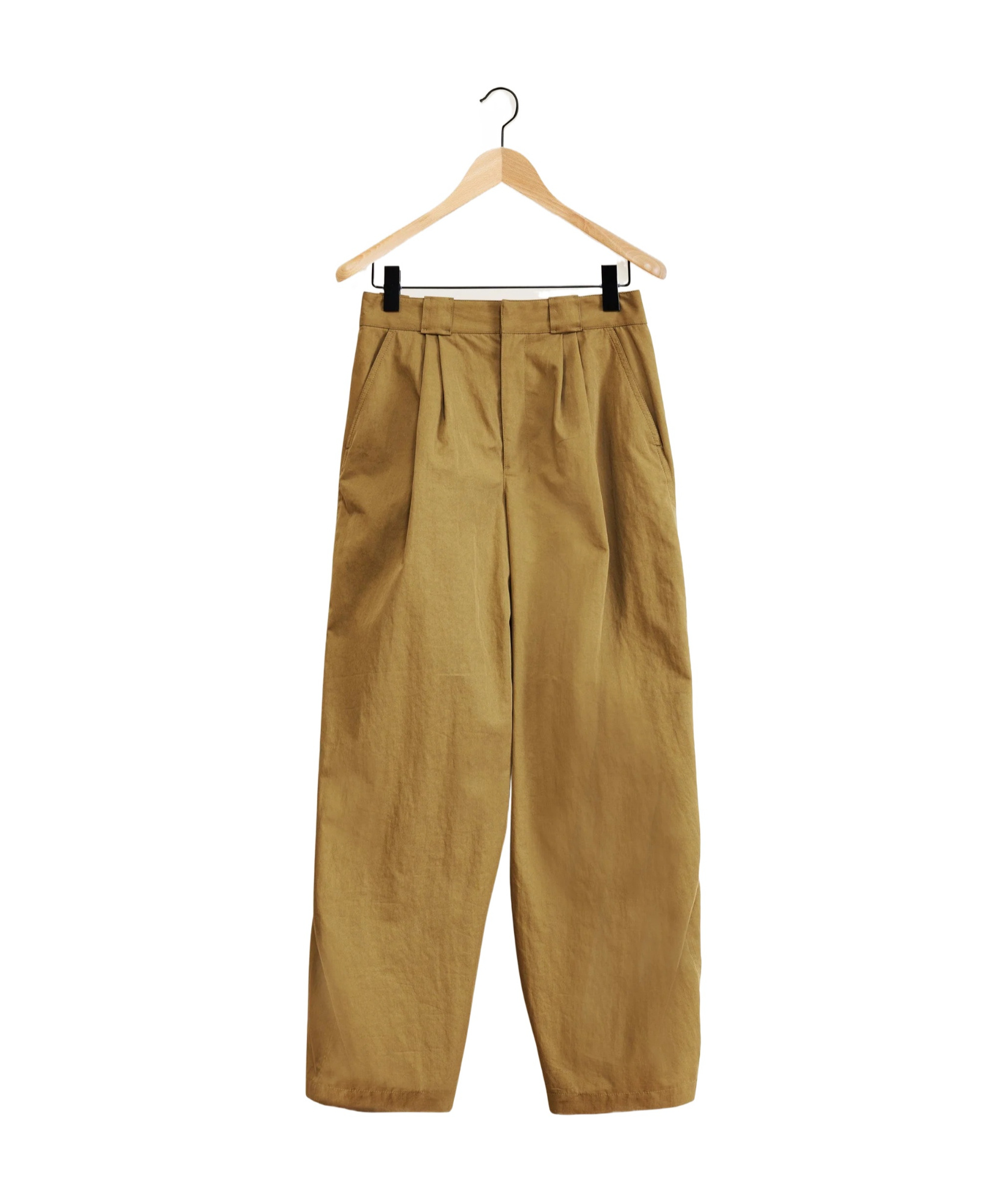 Lemaire High-waist Wide-leg Trousers In Green