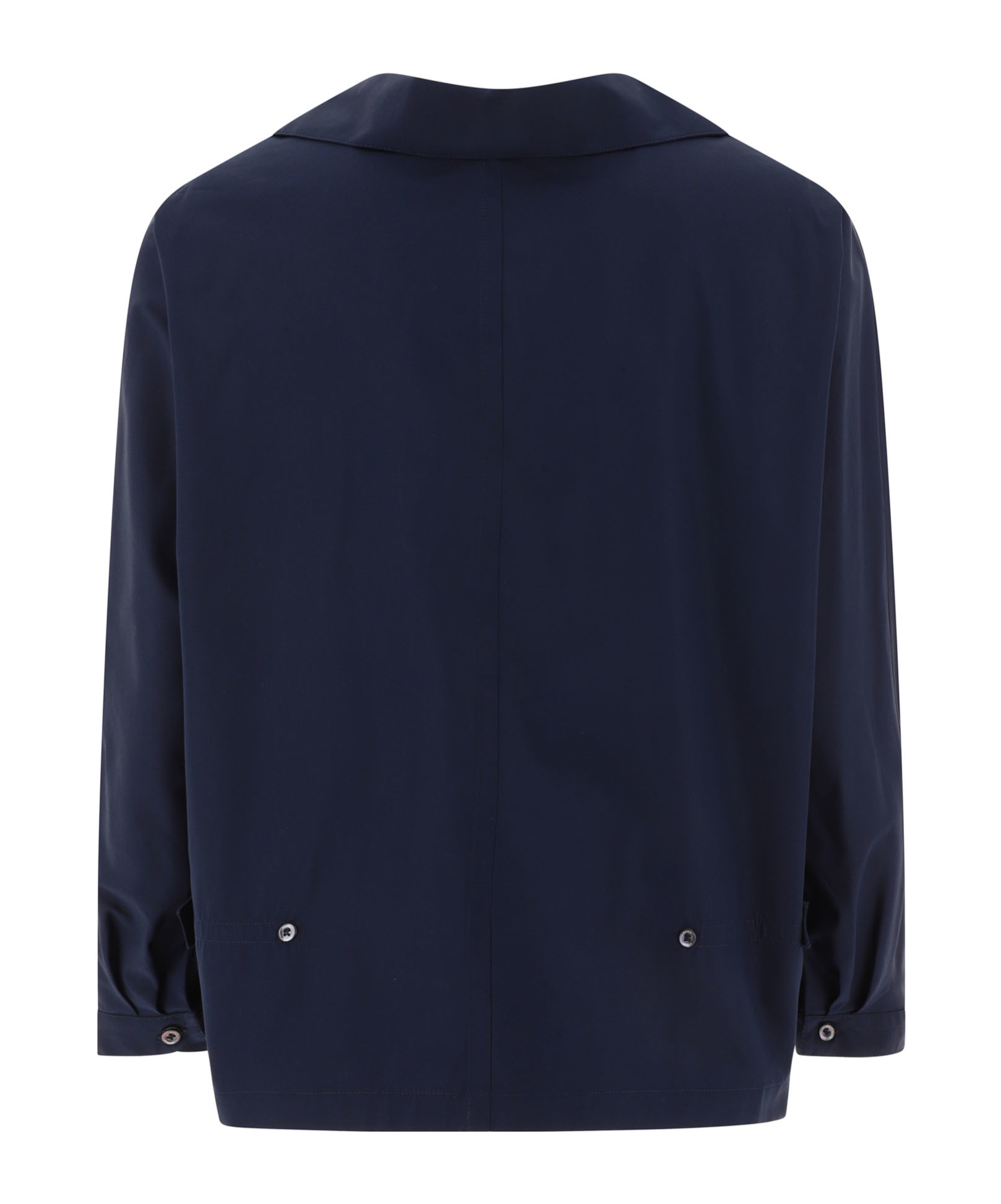 Aspesi Camicia In Cotone Con Collo Francese Shirts Blue In Black