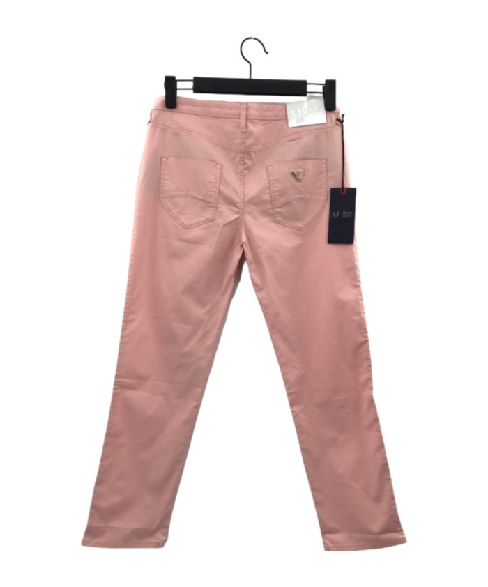 Shop Armani Jeans Pocket Zipper Denim Trousers In Pink