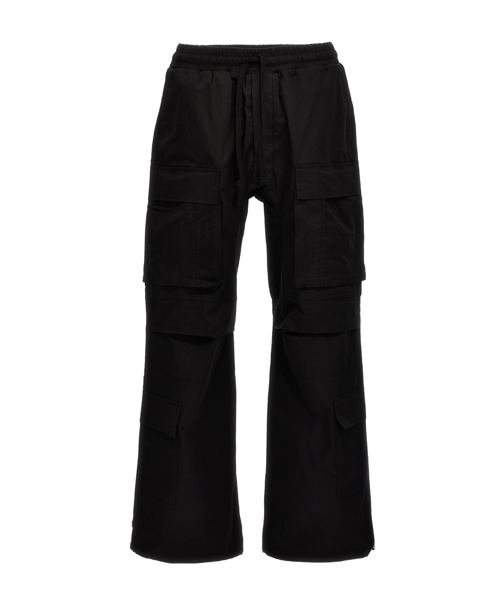 Thom Krom Mid-rise Flared Cargo Trousers In Black