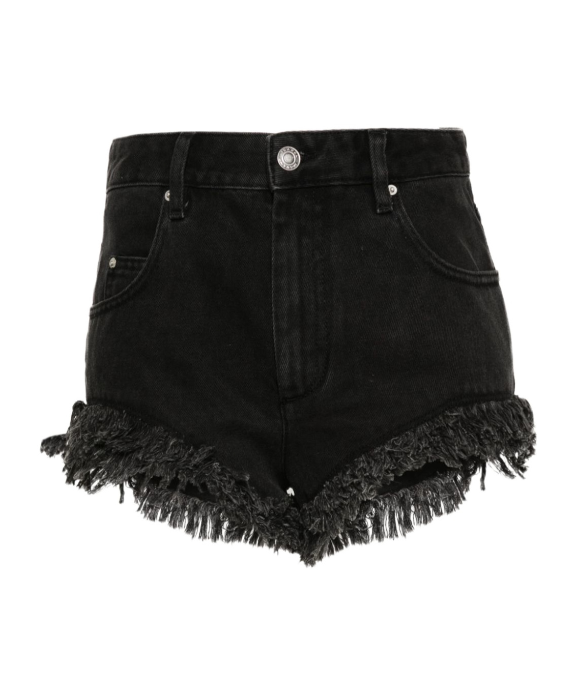 Isabel Marant Étoile Button Zipper Shorts In Black