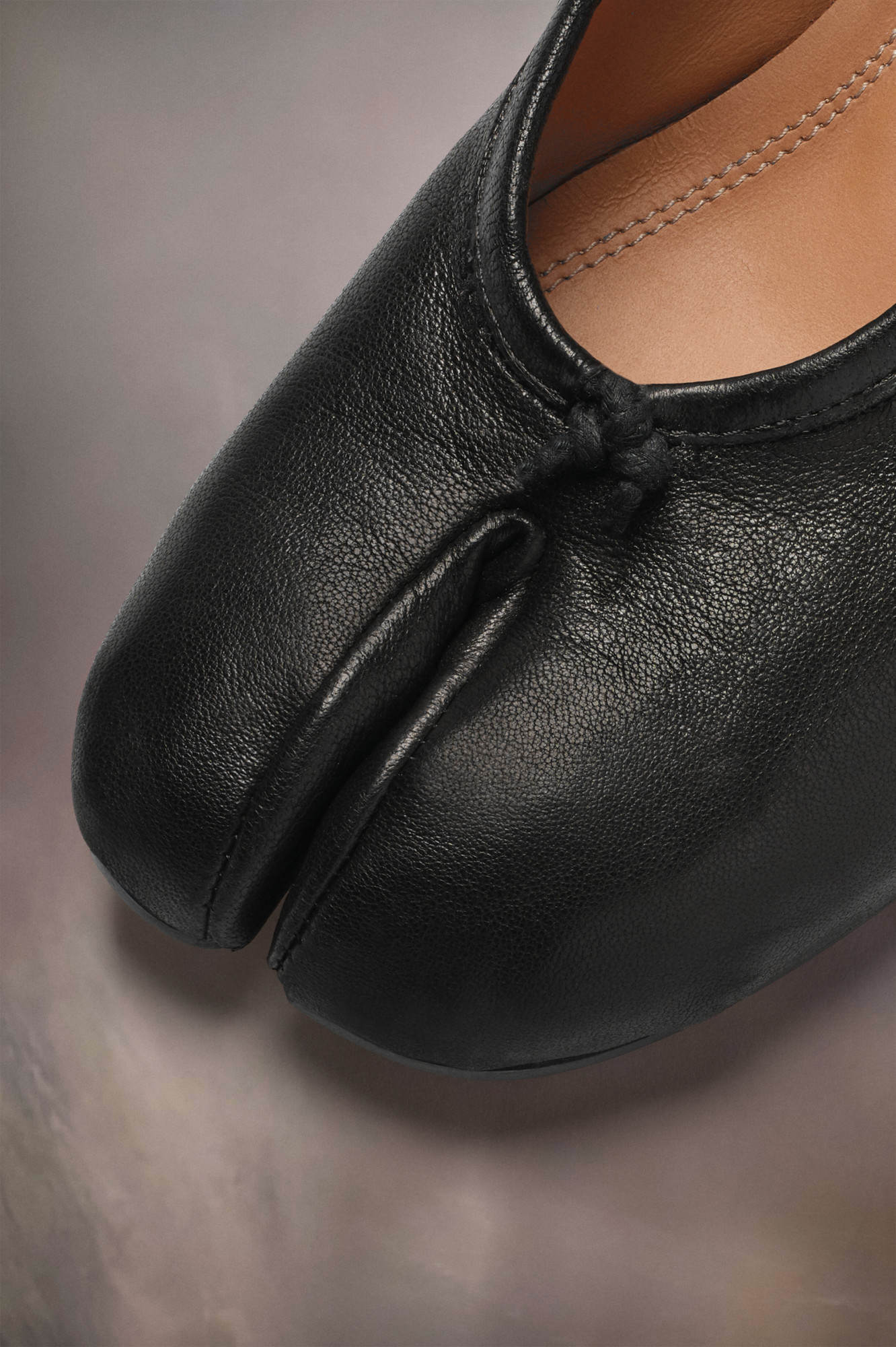Maison Margiela Tabi New Ballerina Woman Black In Black
