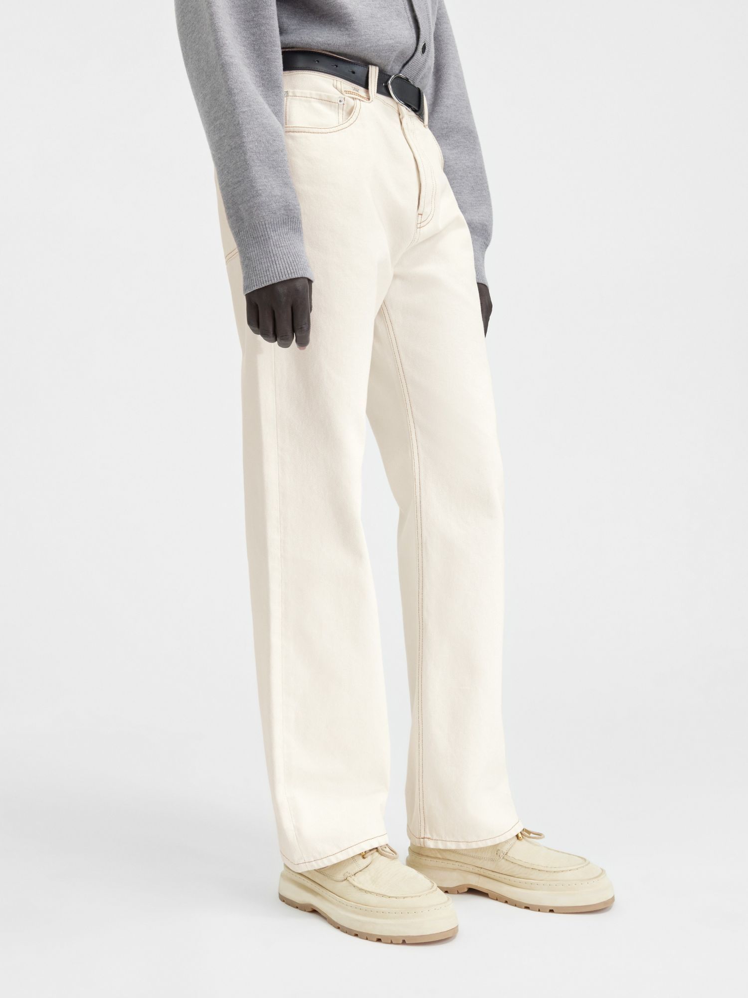 Jacquemus Le De-nimes Droit Jeans In White