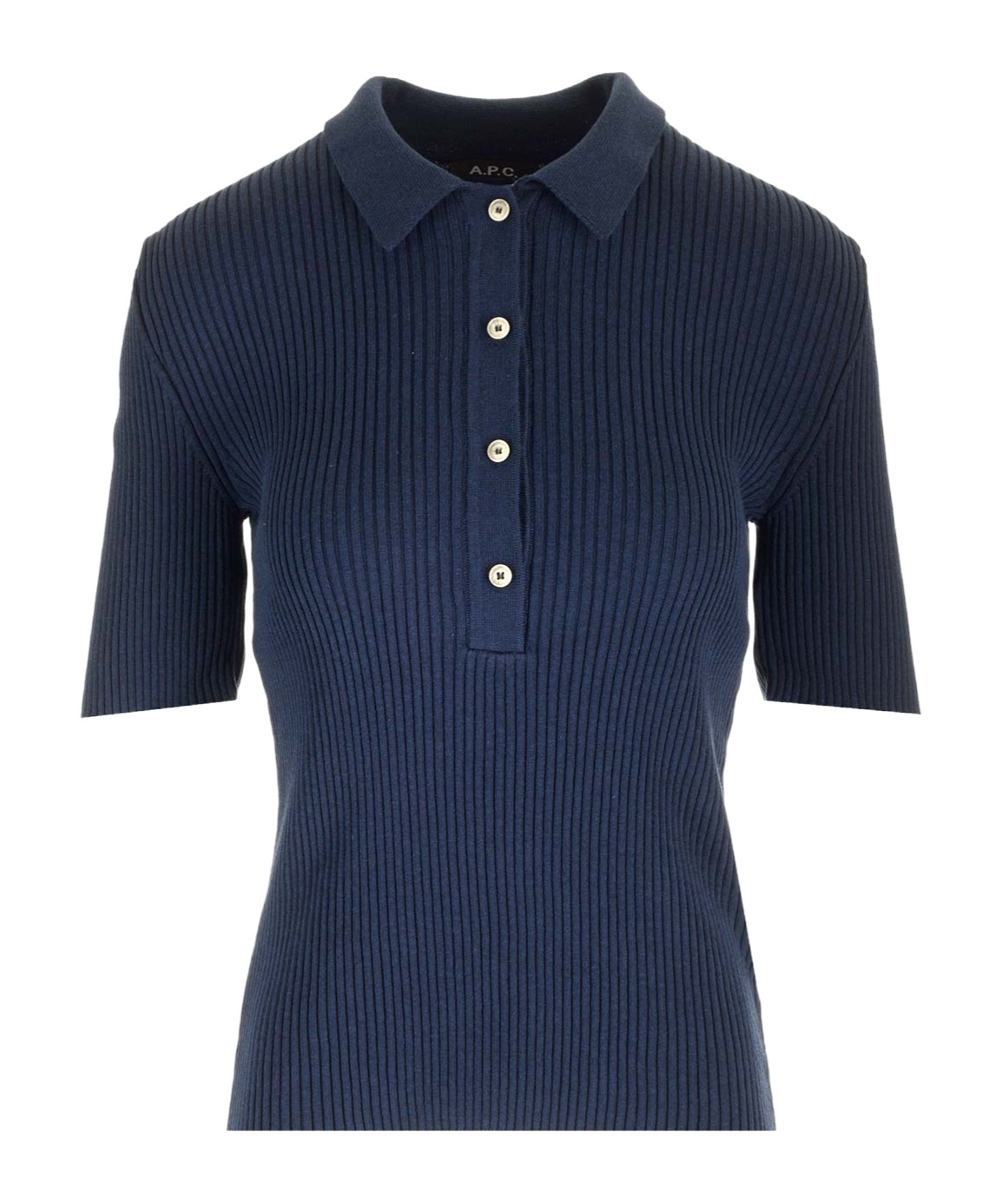 Apc Danae Polo Shirt In Dark Navy In Black