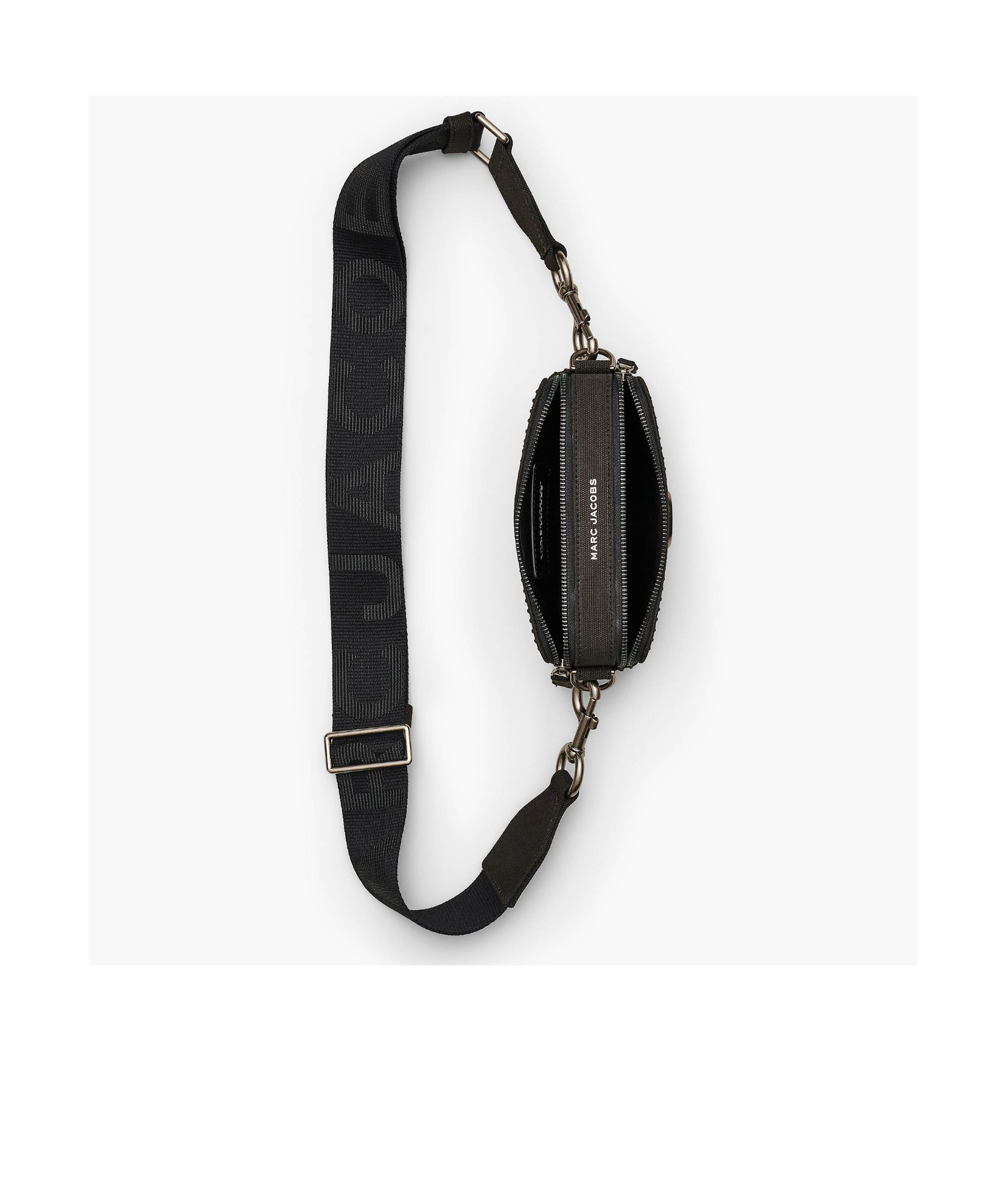 Marc Jacobs The Snapshot Crystal Embellished Camera Bag In Black