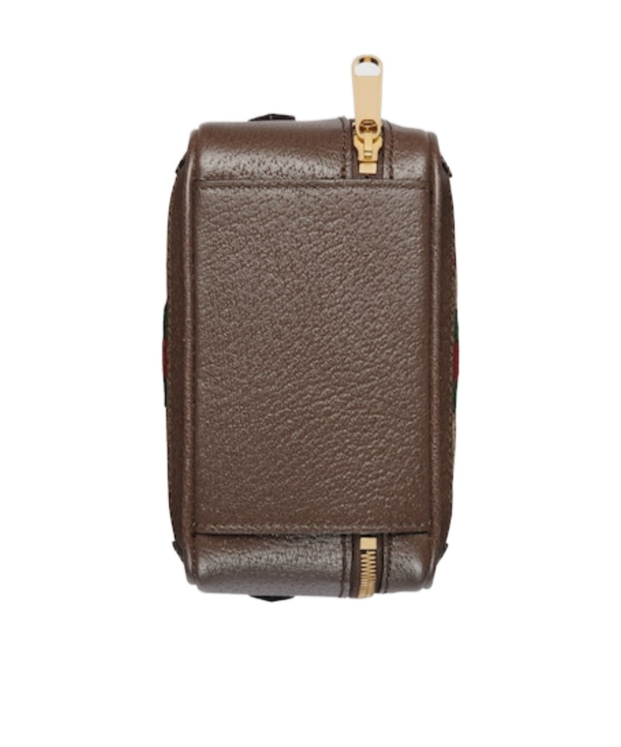 Gucci Mini Ophidia Gg Canvas Top Handle Bag In Multicolor