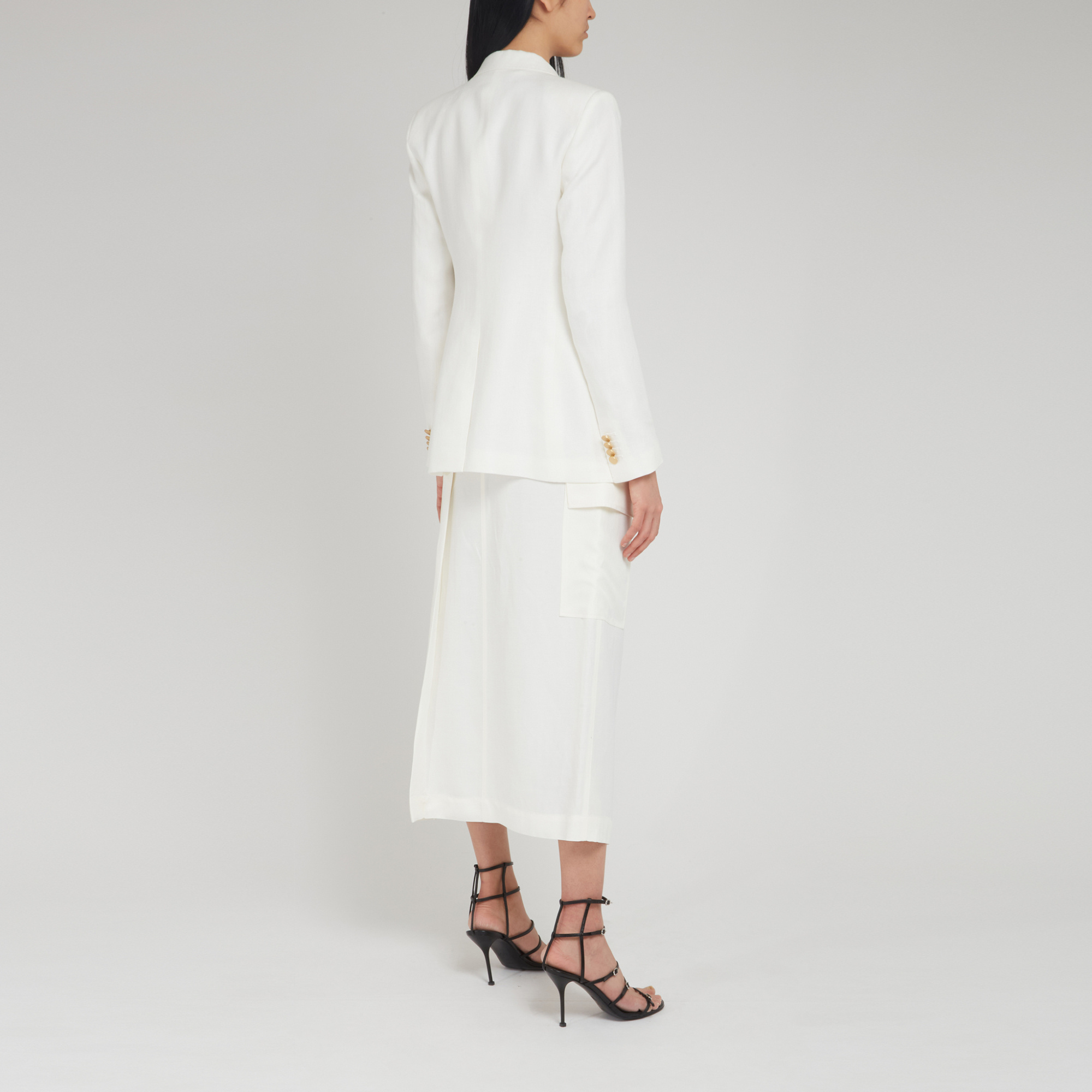 Tagliatore Parigi Wool-blend Double-breasted Blazer In White