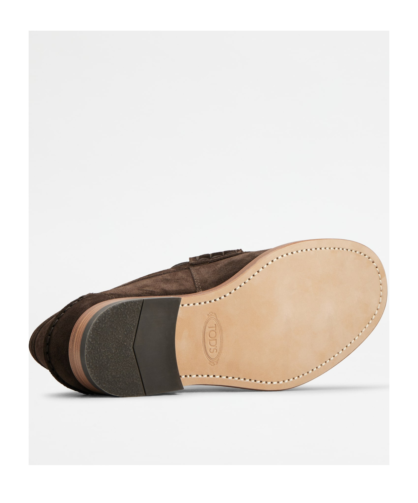 Tod's Logo-debossed Suede Loafers In Black