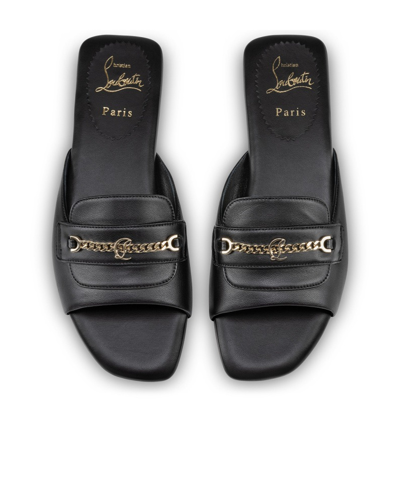 Christian Louboutin Miss Mj Mule Slippers In Black