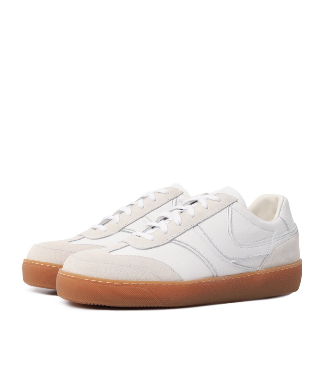 Dries Van Noten Round Head Low-cut Casual Shoes In White