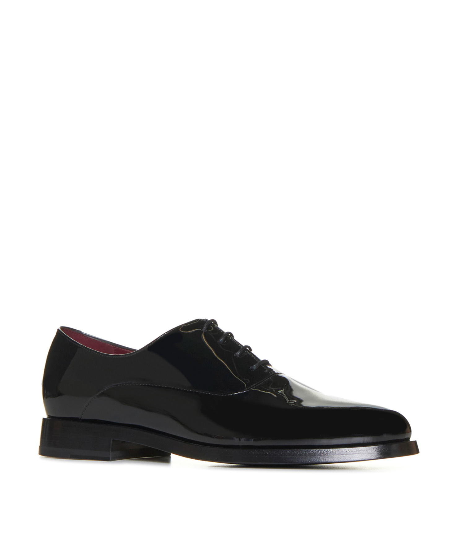 Valentino Patent-leather Oxford Shoes In Black