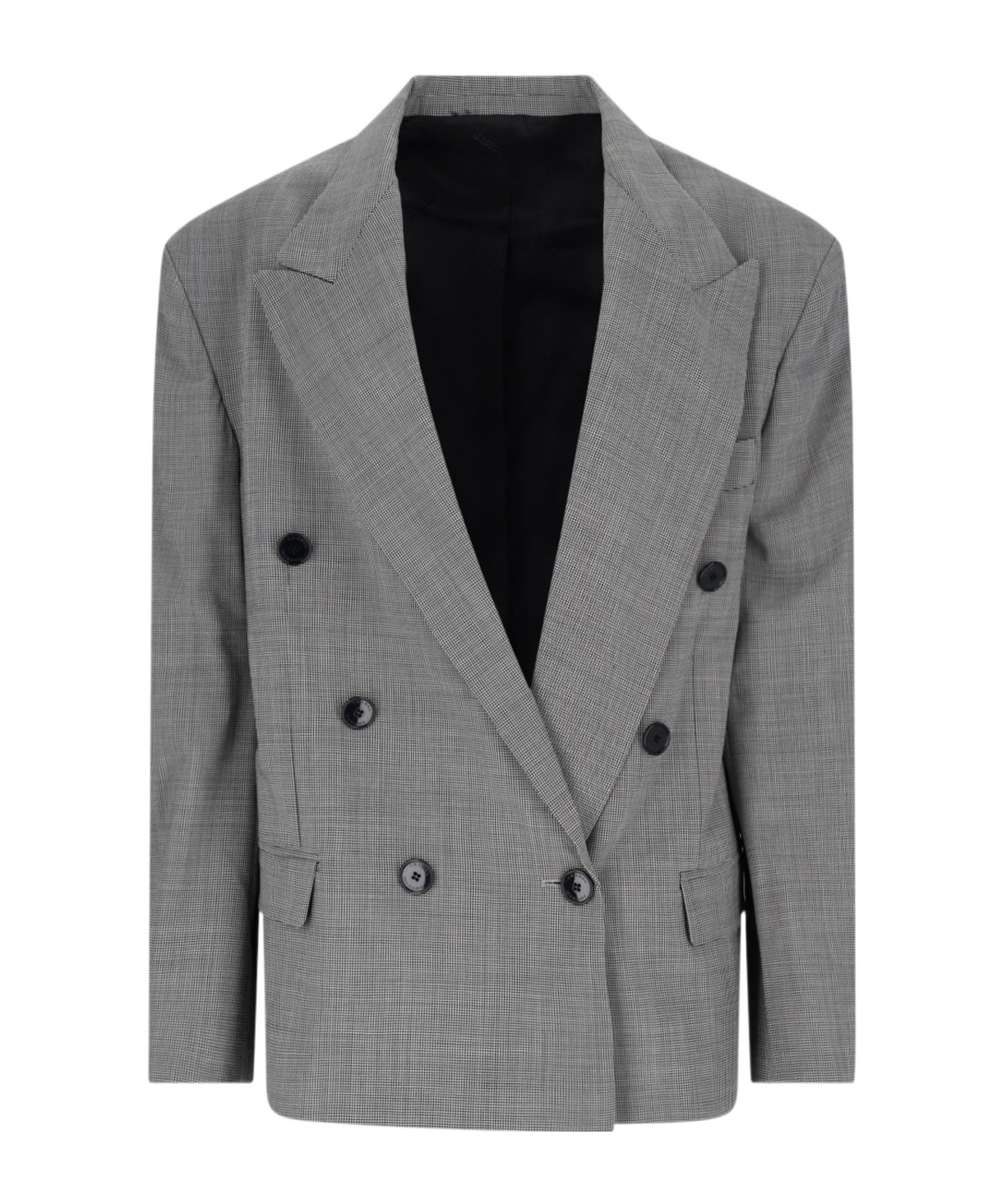 Isabel Marant Nevim Double-breasted Jacket In Gray