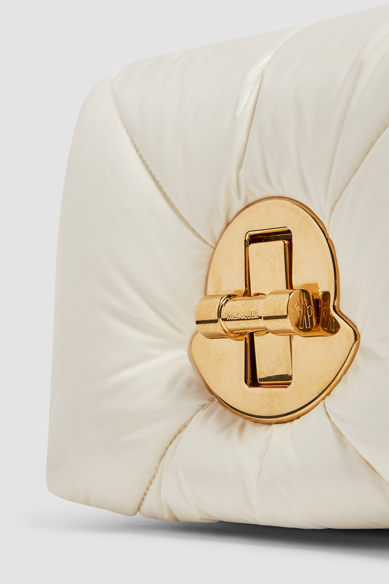 Shop Moncler Puf Mini Cross Body Bag In White