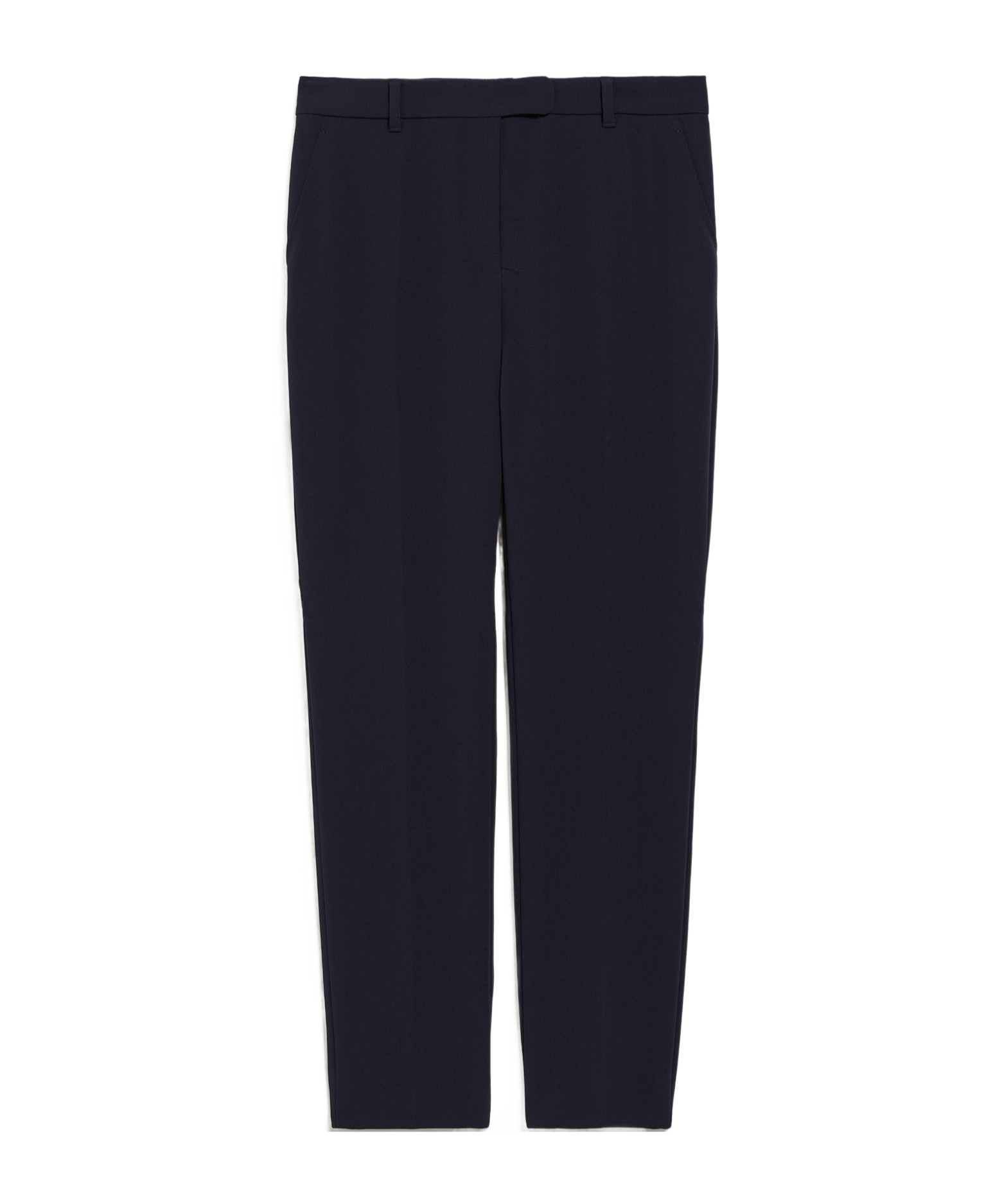 Max Mara Belt Loop Casual Pants In Blue