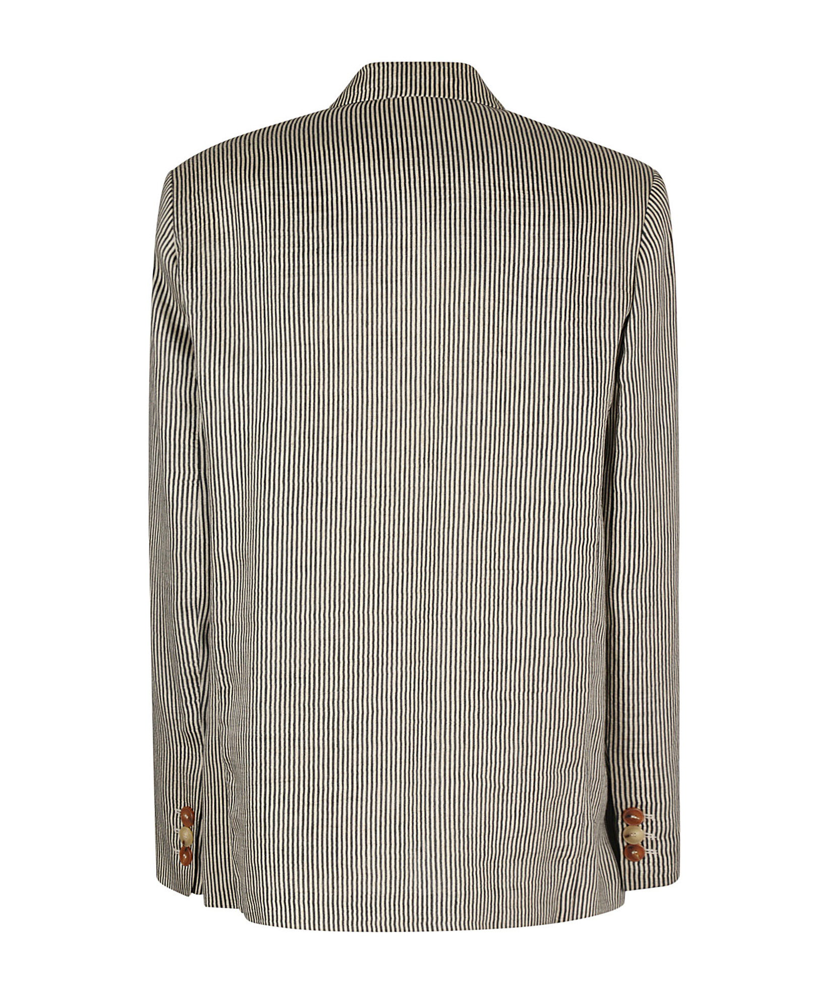 ALYSI STRIPED SINGLE-BREASTED BLAZER