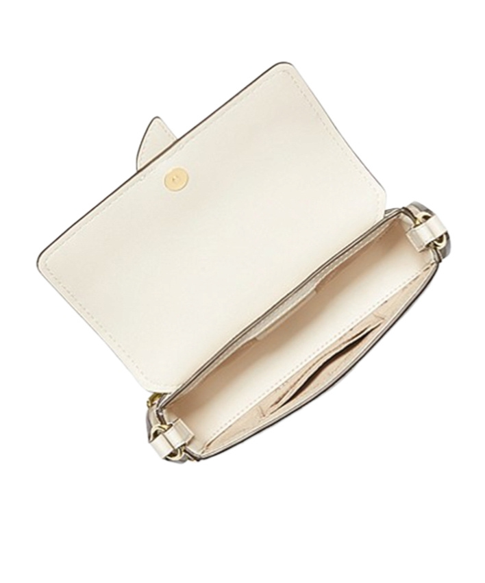 Michael Kors Greenwhich Logo-plaque Crossbody Bag In White