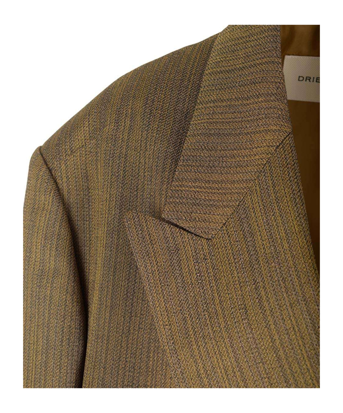 Dries Van Noten Long Sleeved Suit Jacket In Brown