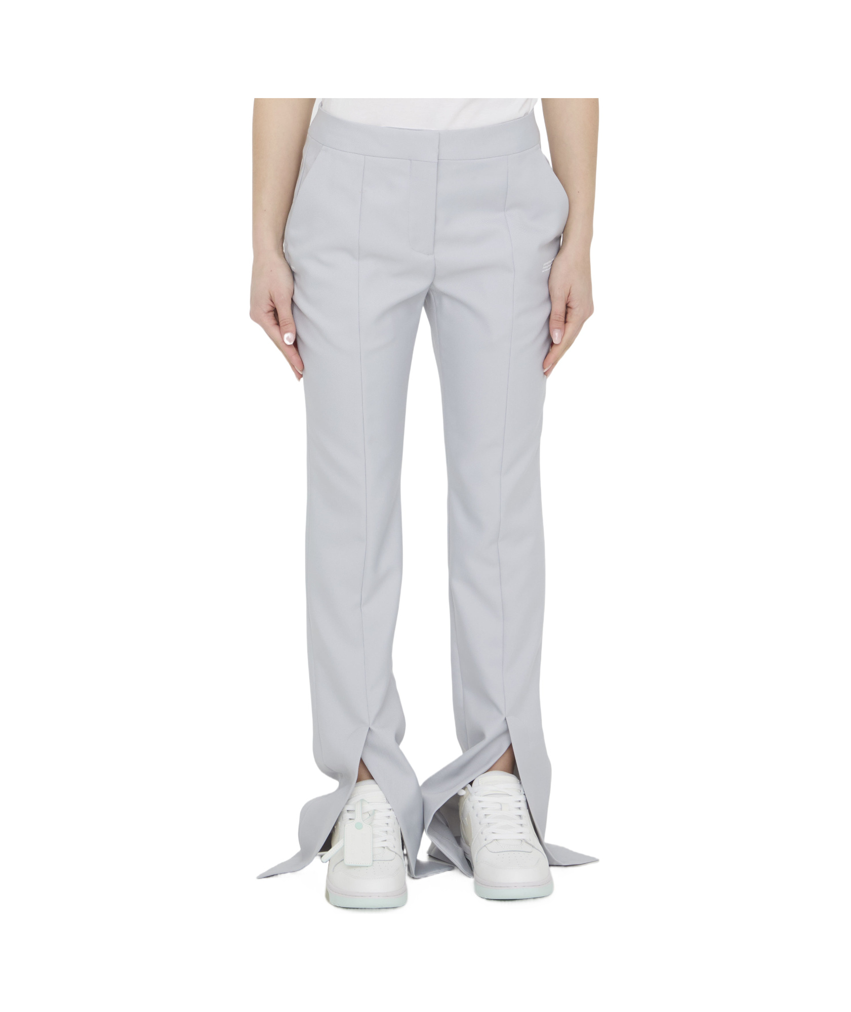 Off-white Corporate Tech Tailored Trousers In White