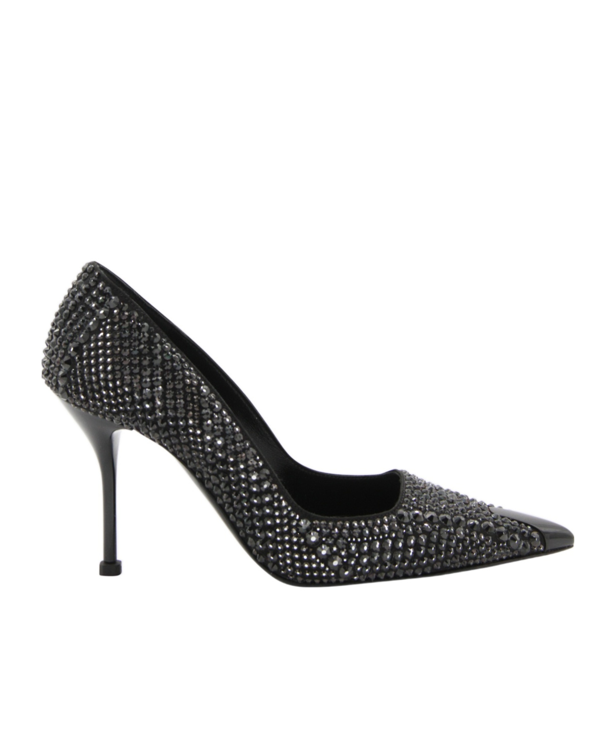 Alexander Mcqueen 90 Sequined Suede Pumps In Black