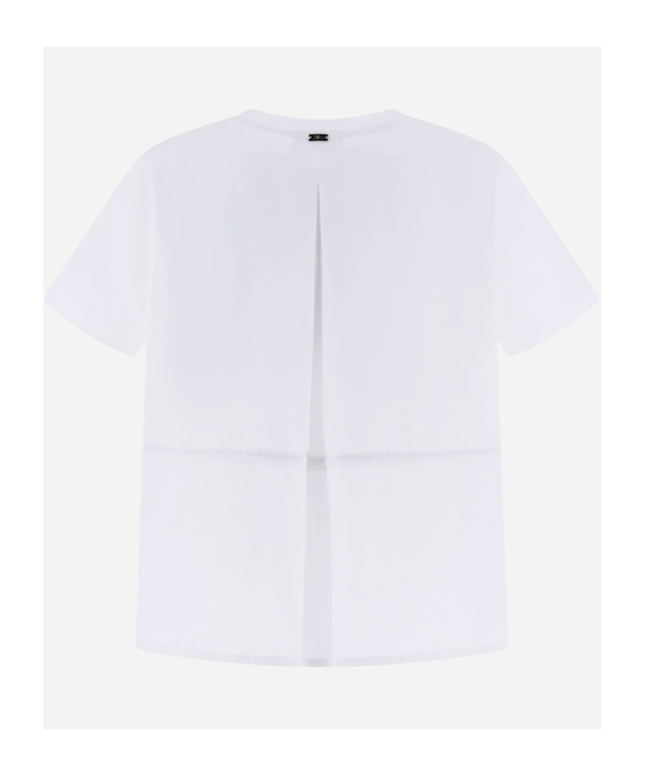 Herno T-shirt In Chic Cotton Jersey And New Techno Taffeta In White