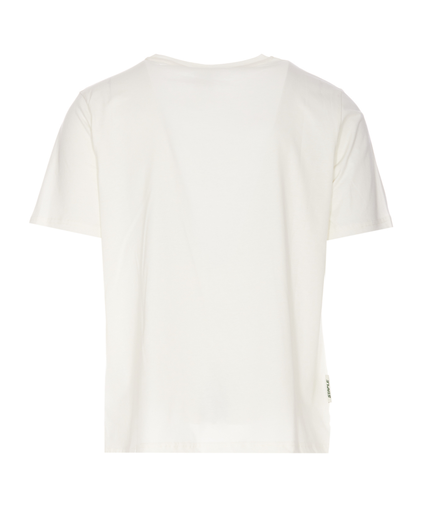 Shop Autry X Jeff Staple Logo-embroidered T-shirt In White