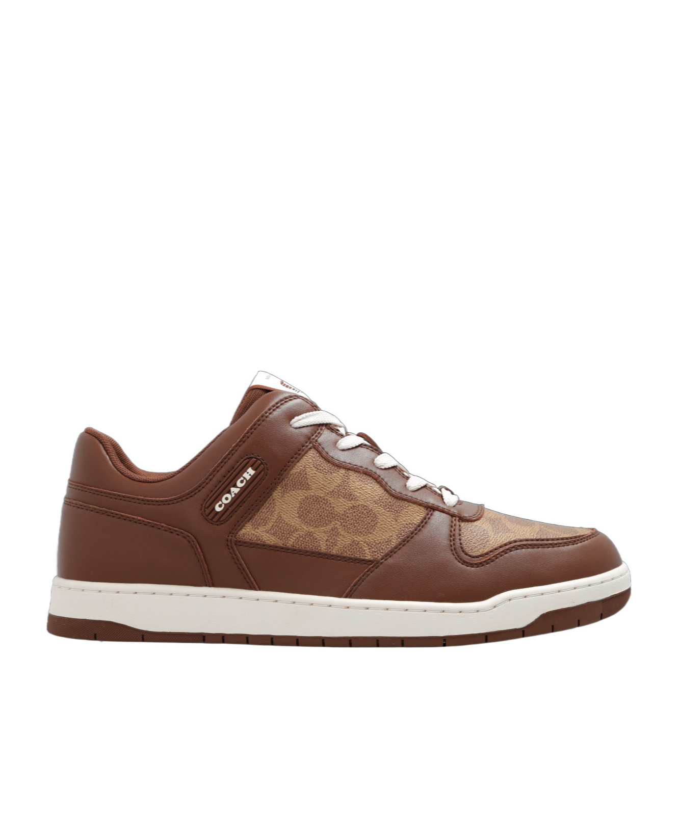 COACH LOGO-DEBOSSED PANELLED LEATHER SNEAKERS